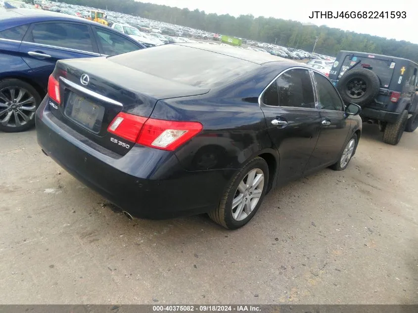 2008 Lexus Es 350 VIN: JTHBJ46G682241593 Lot: 40375082