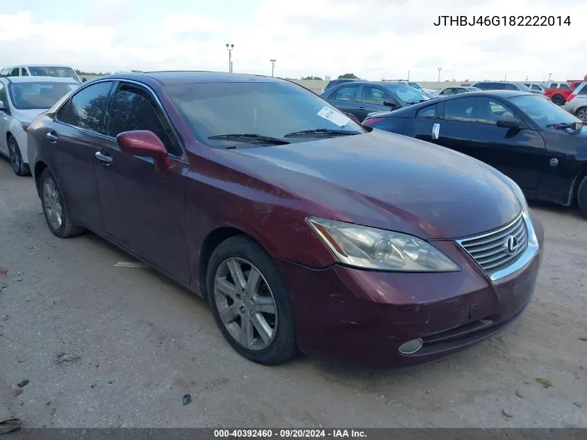 JTHBJ46G182222014 2008 Lexus Es 350