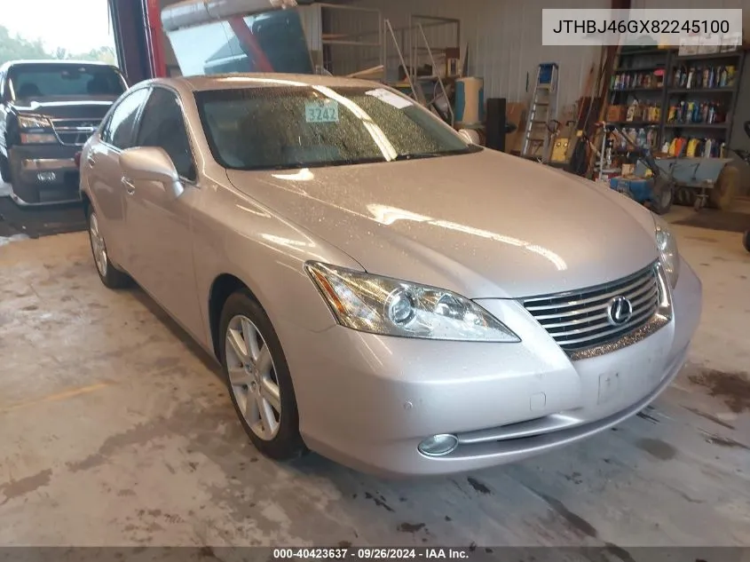 2008 Lexus Es 350 VIN: JTHBJ46GX82245100 Lot: 40423637