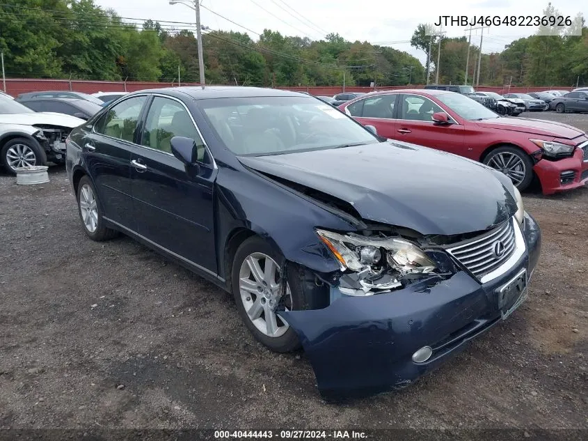 2008 Lexus Es 350 VIN: JTHBJ46G482236926 Lot: 40444443