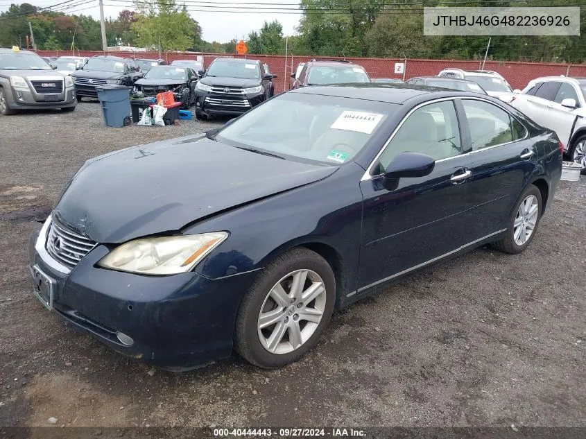 2008 Lexus Es 350 VIN: JTHBJ46G482236926 Lot: 40444443