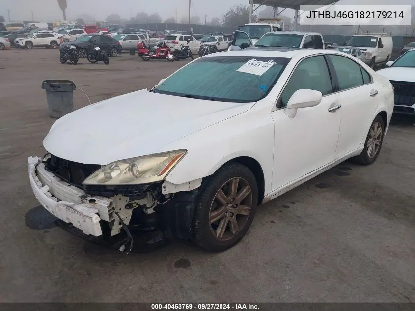 2008 Lexus Es 350 VIN: JTHBJ46G182179214 Lot: 40453769