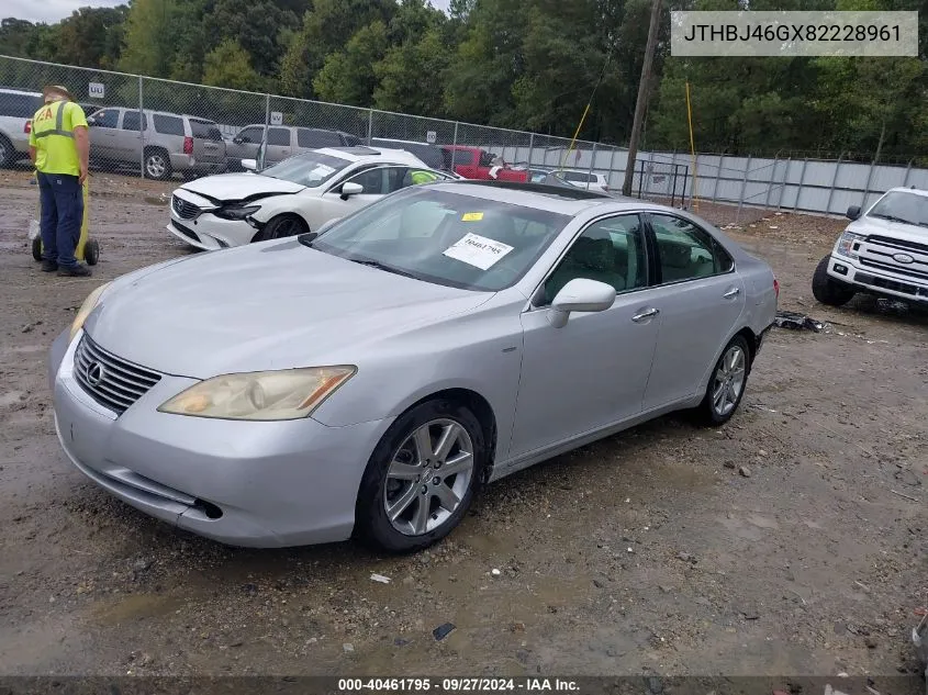 2008 Lexus Es 350 VIN: JTHBJ46GX82228961 Lot: 40461795