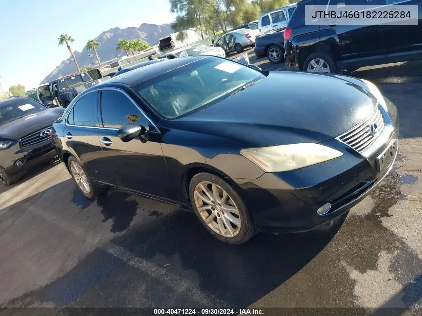 2008 Lexus Es 350 350 VIN: JTHBJ46G182225284 Lot: 40471224