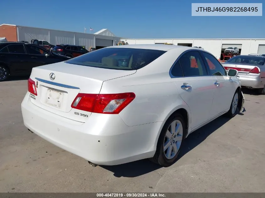 2008 Lexus Es 350 VIN: JTHBJ46G982268495 Lot: 40472819