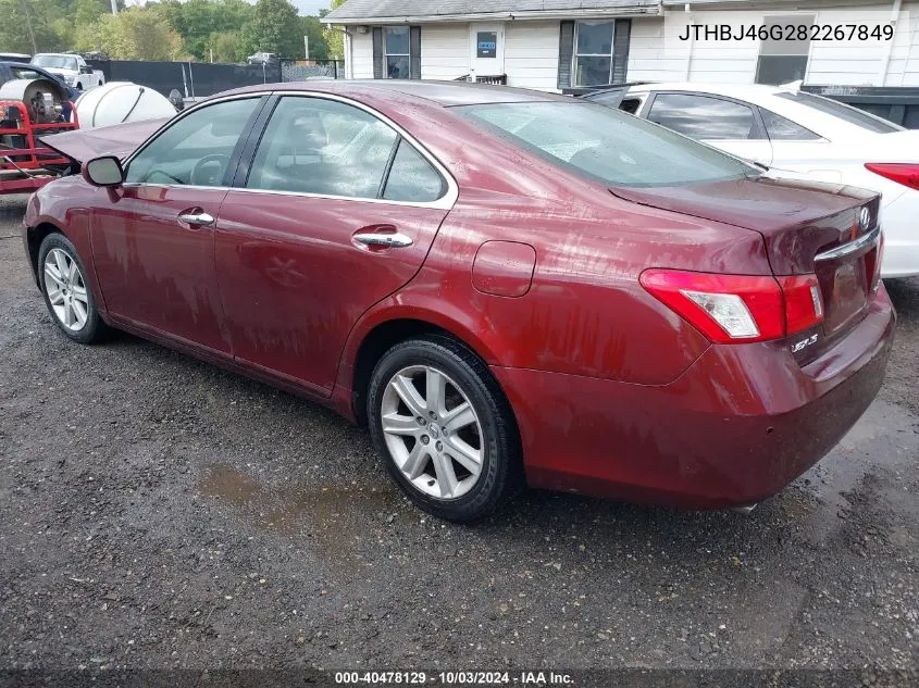 JTHBJ46G282267849 2008 Lexus Es 350