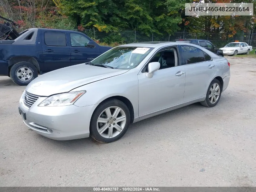 2008 Lexus Es 350 VIN: JTHBJ46G482228664 Lot: 40492787