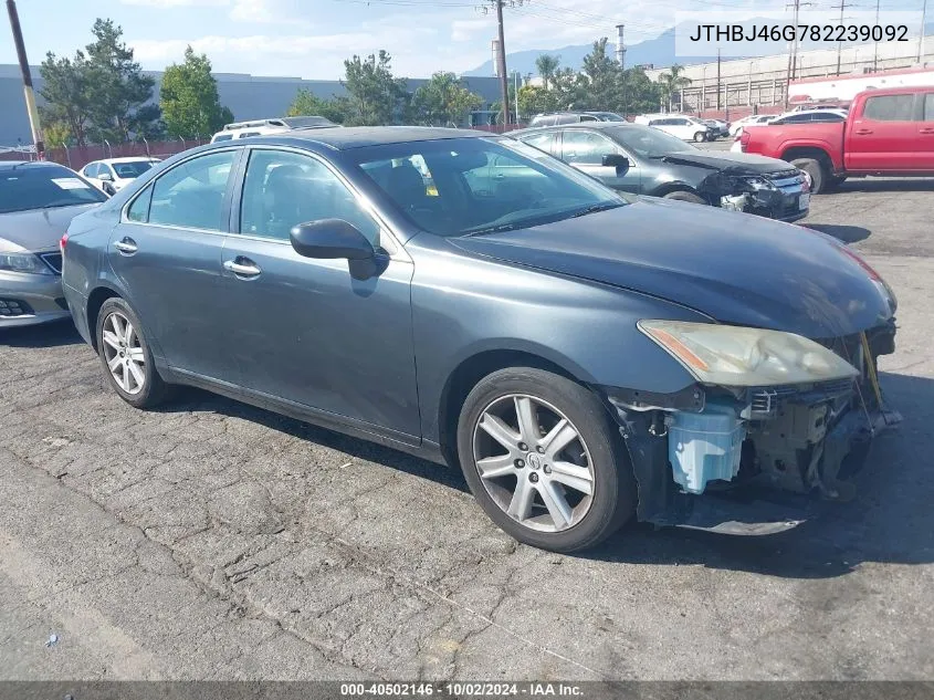 JTHBJ46G782239092 2008 Lexus Es 350