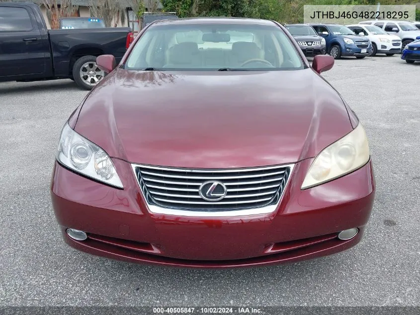 2008 Lexus Es 350 VIN: JTHBJ46G482218295 Lot: 40505847