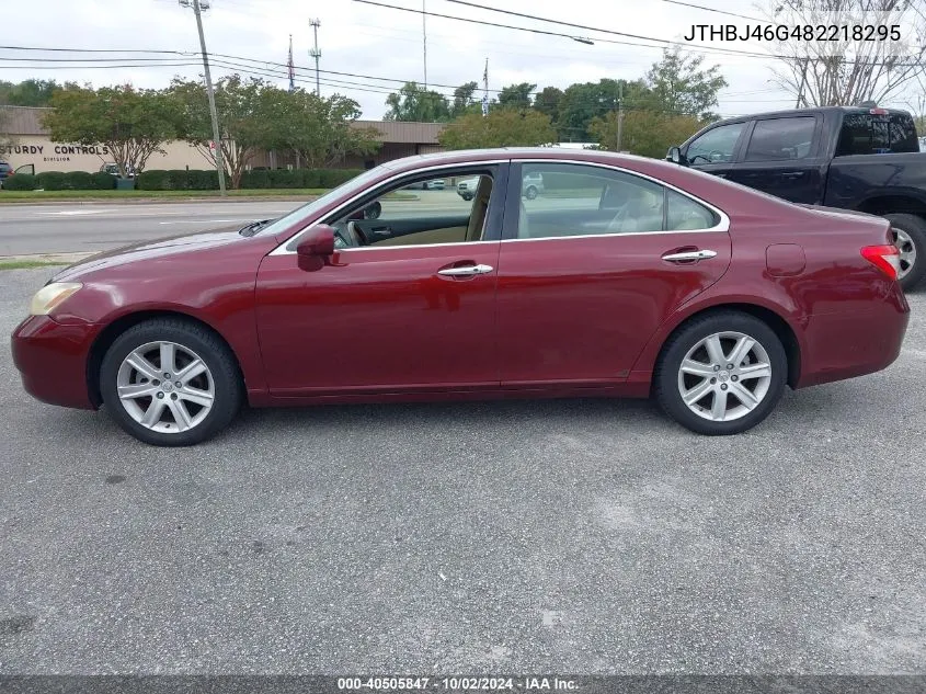 2008 Lexus Es 350 VIN: JTHBJ46G482218295 Lot: 40505847