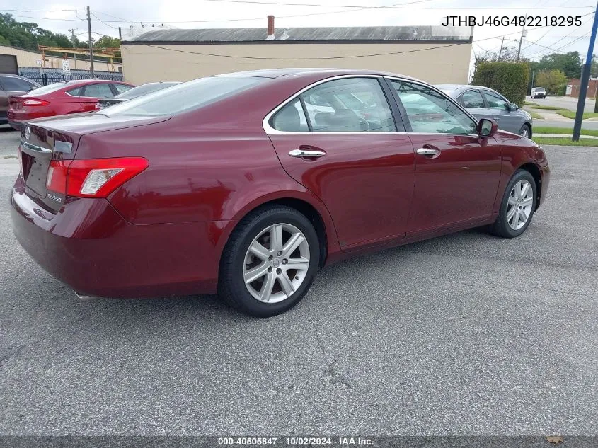 2008 Lexus Es 350 VIN: JTHBJ46G482218295 Lot: 40505847