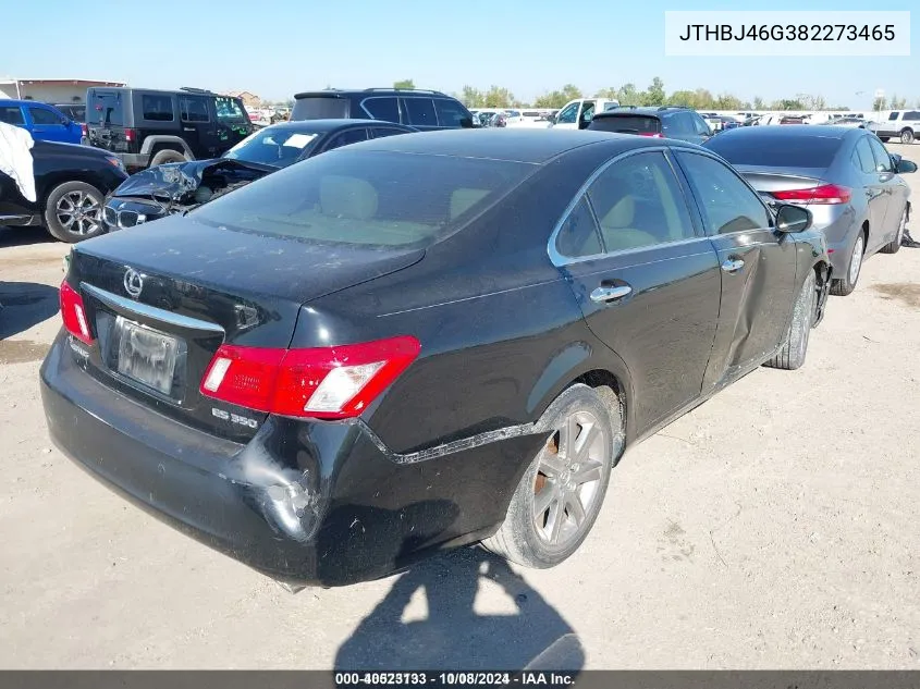 2008 Lexus Es 350 VIN: JTHBJ46G382273465 Lot: 40523133