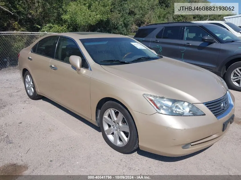 JTHBJ46G882193062 2008 Lexus Es 350