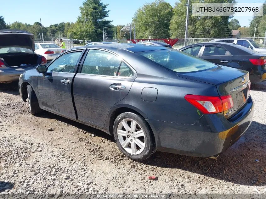 2008 Lexus Es 350 VIN: JTHBJ46G782207968 Lot: 40552085