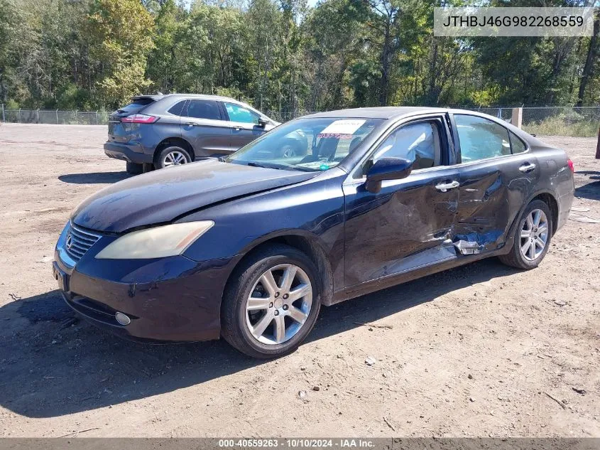 2008 Lexus Es 350 VIN: JTHBJ46G982268559 Lot: 40559263