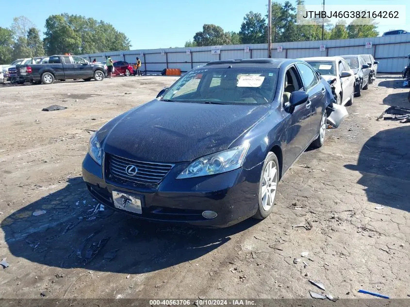 2008 Lexus Es 350 VIN: JTHBJ46G382164262 Lot: 40563706