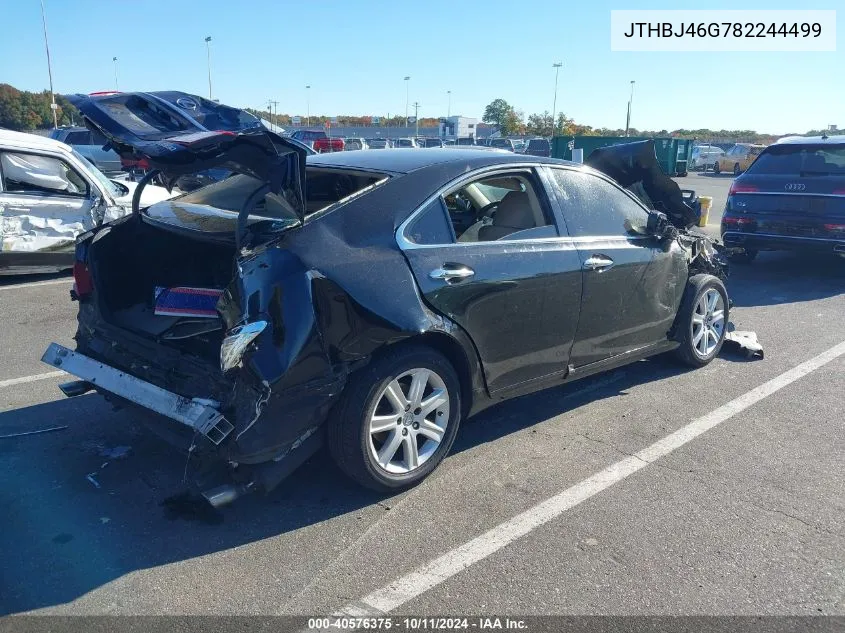 2008 Lexus Es 350 VIN: JTHBJ46G782244499 Lot: 40576375