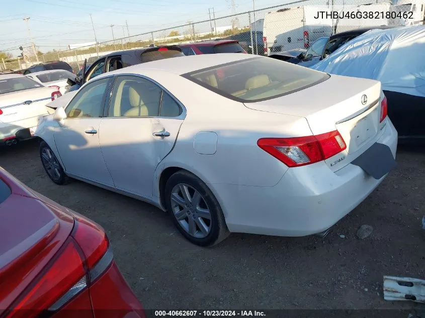 2008 Lexus Es 350 VIN: JTHBJ46G382180462 Lot: 40662607