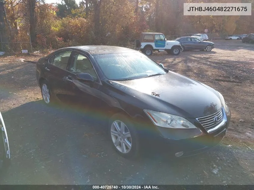 2008 Lexus Es 350 VIN: JTHBJ46G482271675 Lot: 40725740