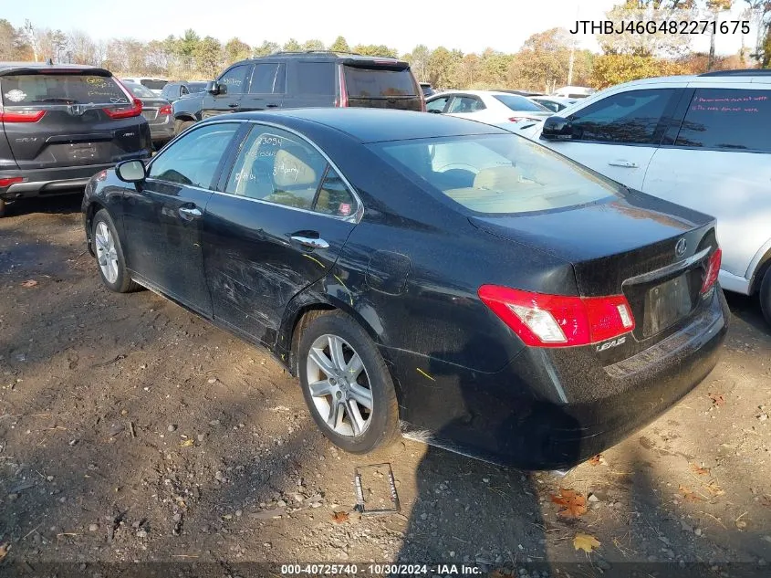 2008 Lexus Es 350 VIN: JTHBJ46G482271675 Lot: 40725740