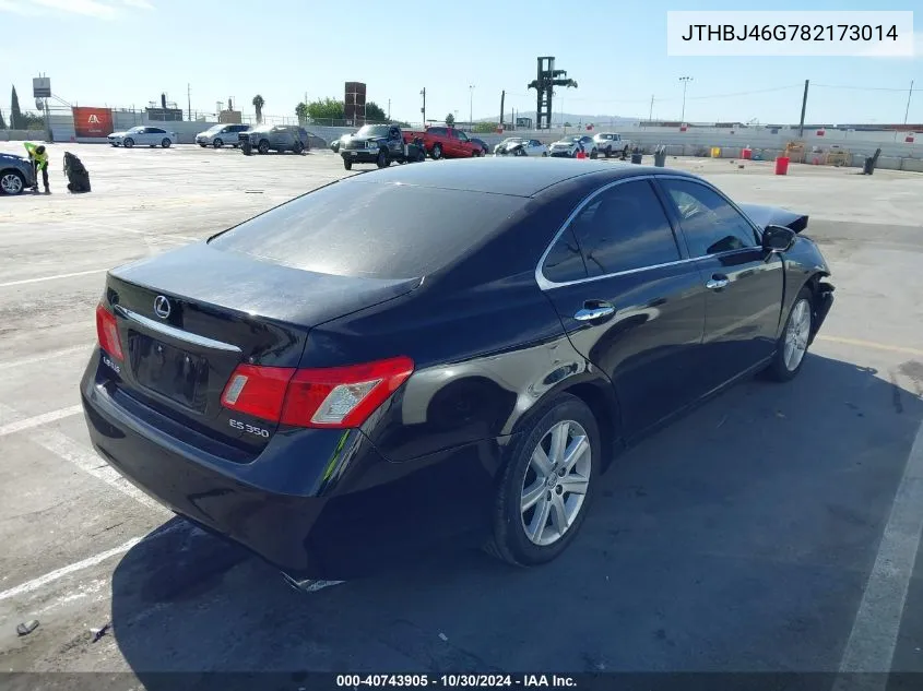 2008 Lexus Es 350 VIN: JTHBJ46G782173014 Lot: 40743905