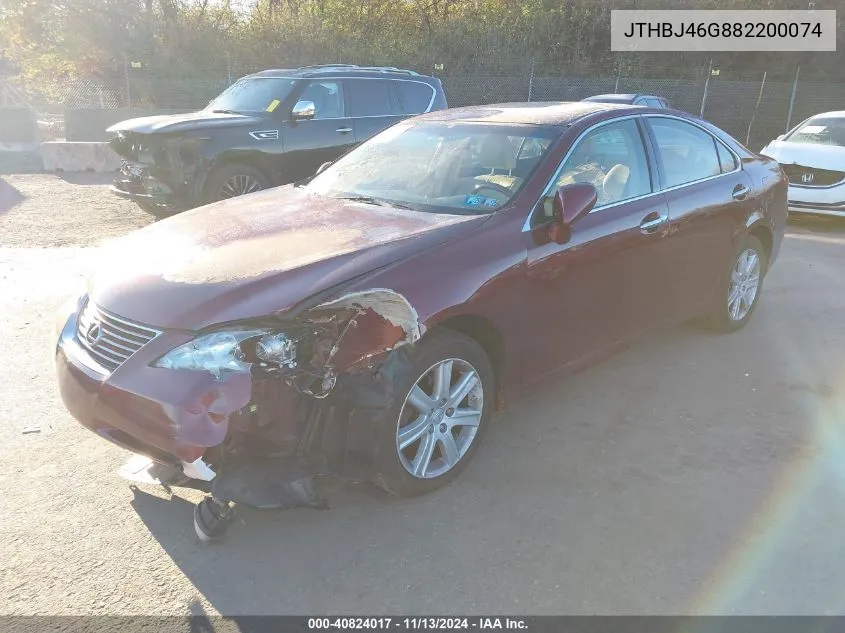 JTHBJ46G882200074 2008 Lexus Es 350