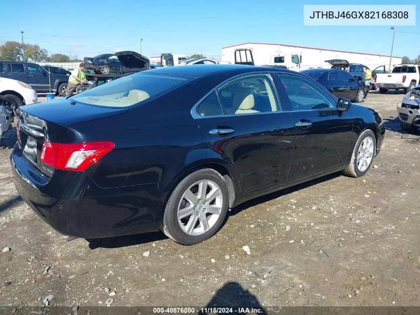 2008 Lexus Es 350 VIN: JTHBJ46GX82168308 Lot: 40876050