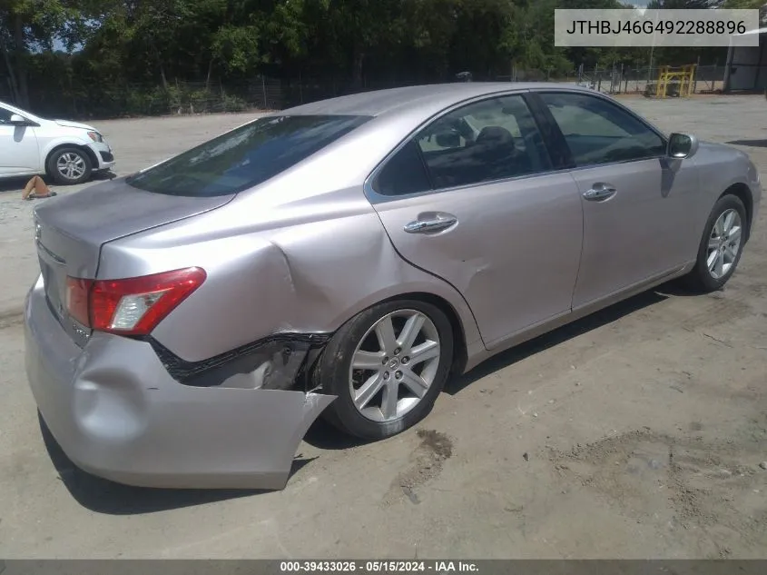 2009 Lexus Es 350 VIN: JTHBJ46G492288896 Lot: 39433026