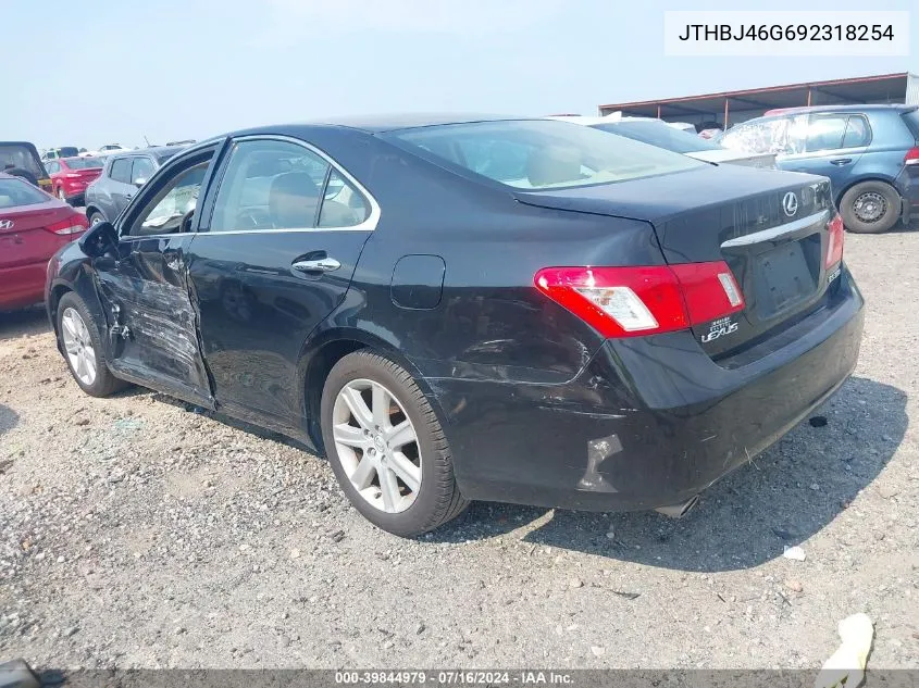 2009 Lexus Es 350 VIN: JTHBJ46G692318254 Lot: 39844979