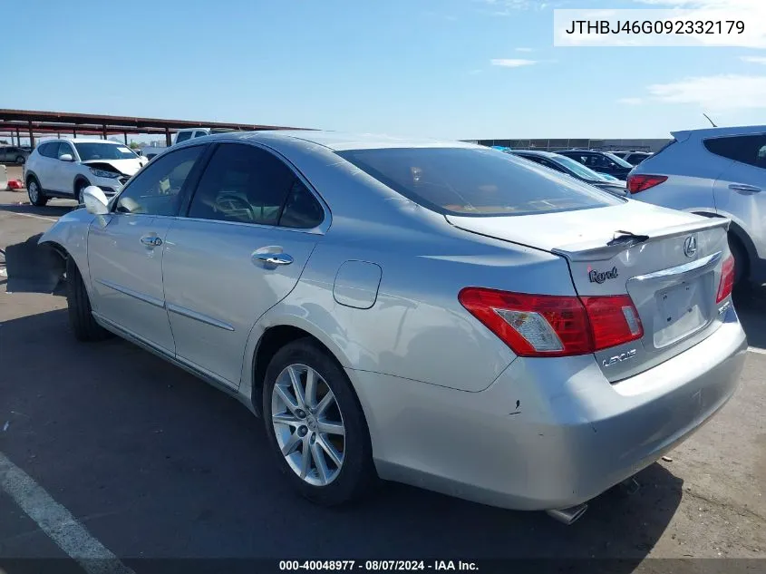 2009 Lexus Es 350 VIN: JTHBJ46G092332179 Lot: 40048977