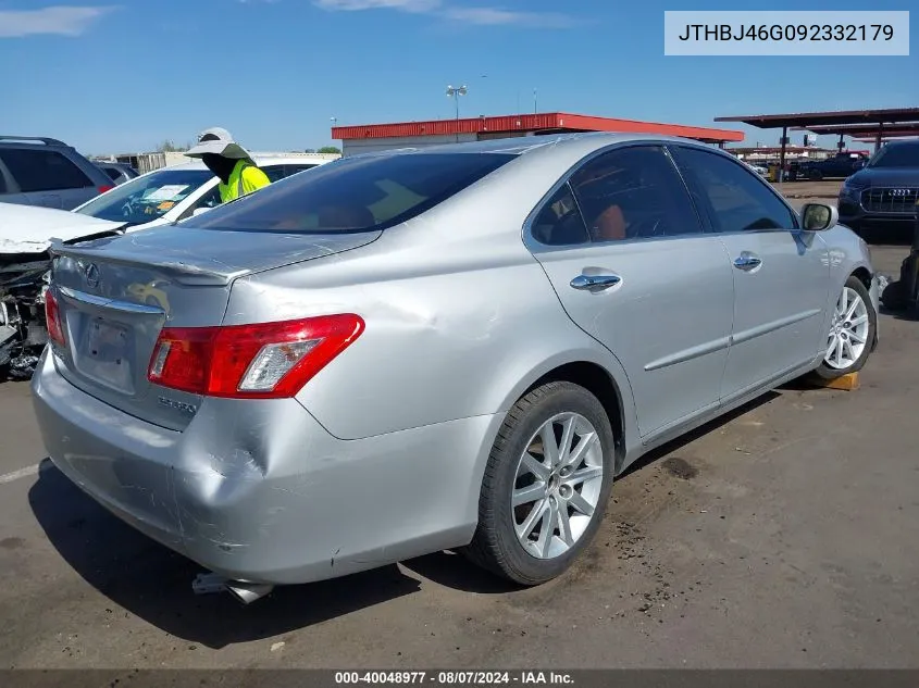 2009 Lexus Es 350 VIN: JTHBJ46G092332179 Lot: 40048977