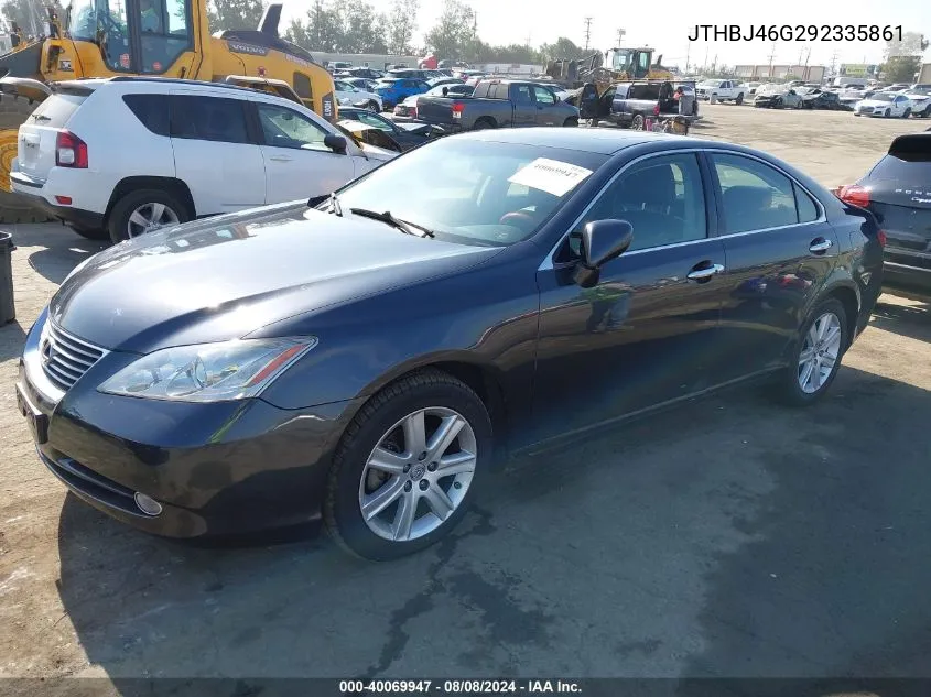 2009 Lexus Es 350 VIN: JTHBJ46G292335861 Lot: 40069947