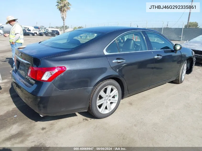 2009 Lexus Es 350 VIN: JTHBJ46G292335861 Lot: 40069947