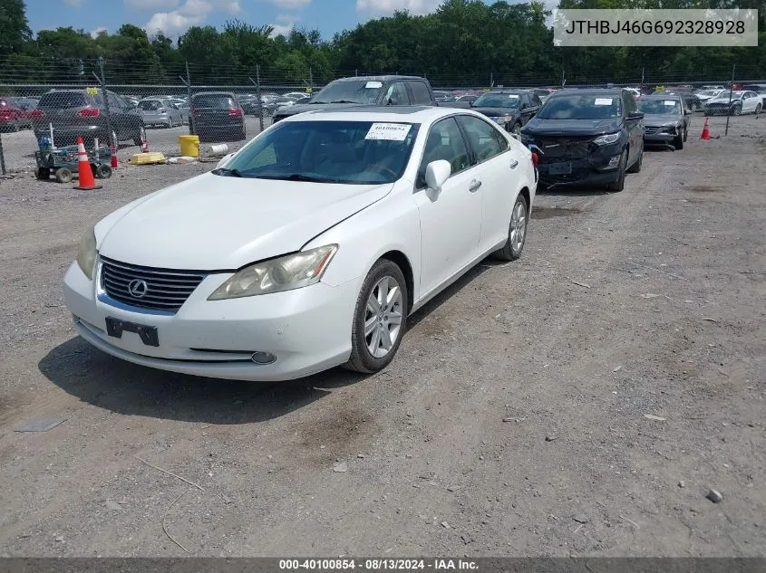 2009 Lexus Es 350 VIN: JTHBJ46G692328928 Lot: 40100854