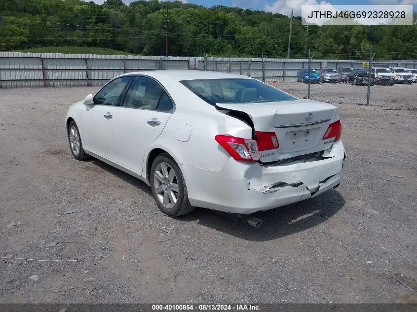 2009 Lexus Es 350 VIN: JTHBJ46G692328928 Lot: 40100854