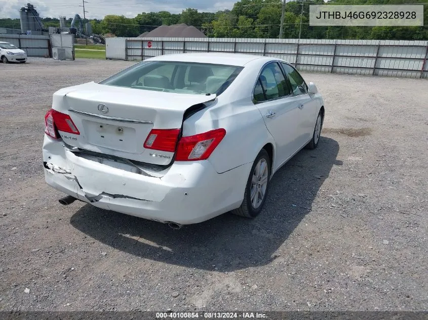 2009 Lexus Es 350 VIN: JTHBJ46G692328928 Lot: 40100854