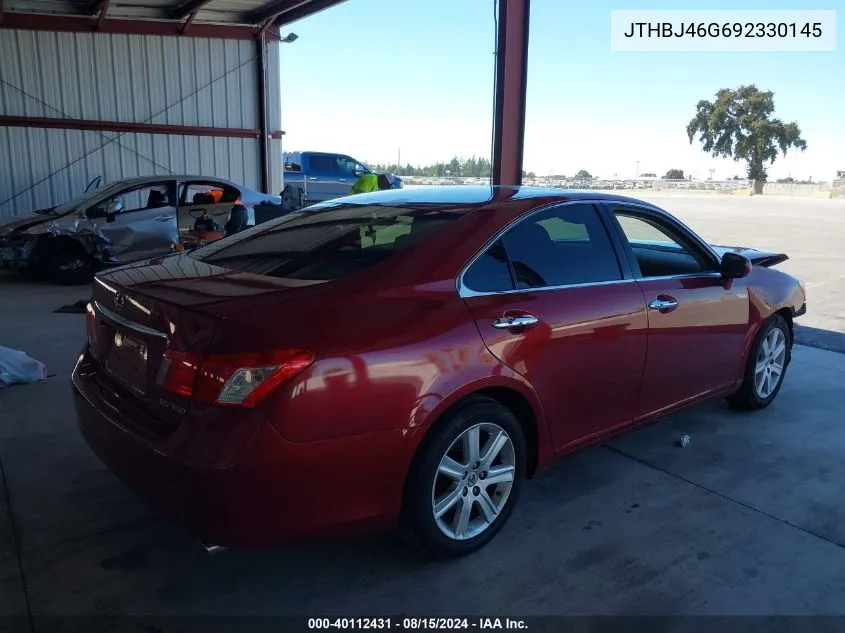 2009 Lexus Es 350 VIN: JTHBJ46G692330145 Lot: 40112431