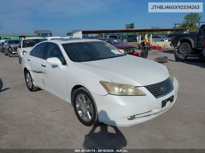 2009 Lexus Es 350 VIN: JTHBJ46GX92334263 Lot: 40125174