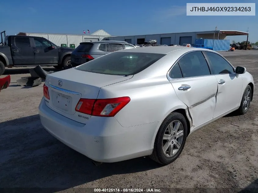 2009 Lexus Es 350 VIN: JTHBJ46GX92334263 Lot: 40125174