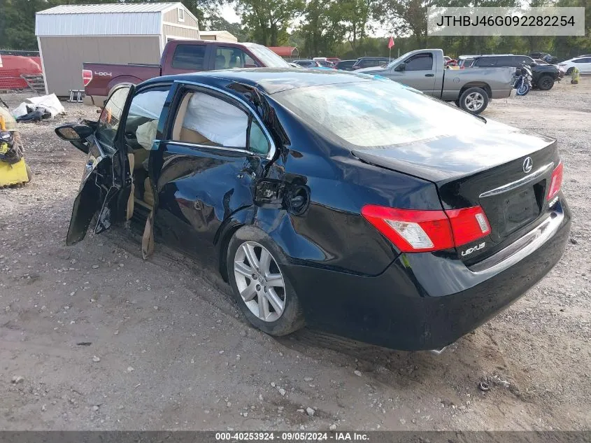 2009 Lexus Es 350 VIN: JTHBJ46G092282254 Lot: 40253924