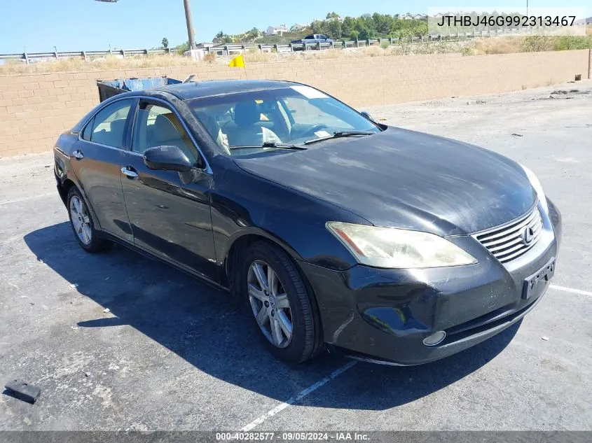 2009 Lexus Es 350 VIN: JTHBJ46G992313467 Lot: 40282577