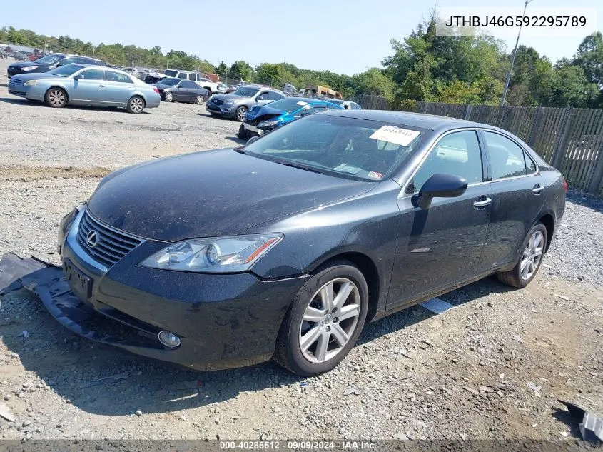 2009 Lexus Es 350 VIN: JTHBJ46G592295789 Lot: 40285512