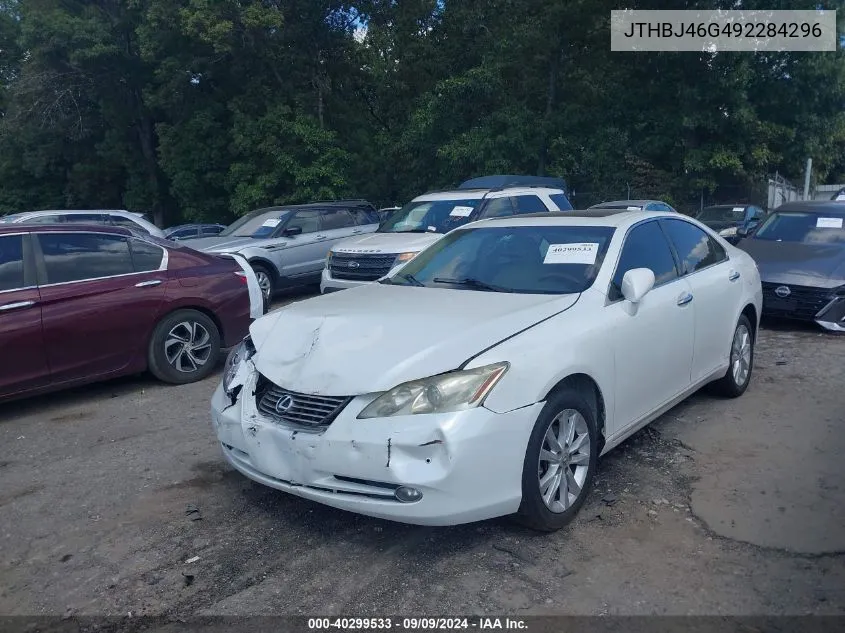 2009 Lexus Es 350 VIN: JTHBJ46G492284296 Lot: 40299533