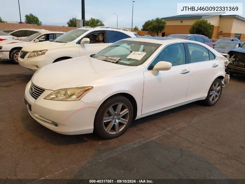 2009 Lexus Es 350 VIN: JTHBJ46G092331369 Lot: 40317051