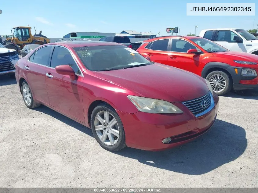 2009 Lexus Es 350 VIN: JTHBJ46G692302345 Lot: 40353622