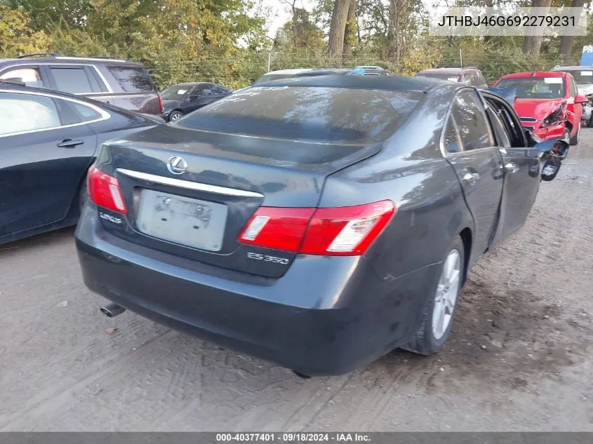 2009 Lexus Es 350 VIN: JTHBJ46G692279231 Lot: 40377401