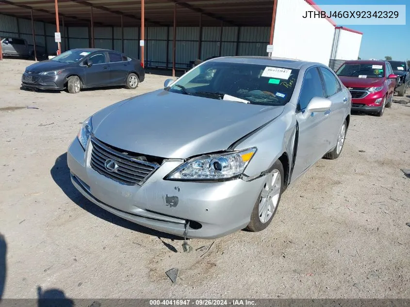 2009 Lexus Es 350 VIN: JTHBJ46GX92342329 Lot: 40416947