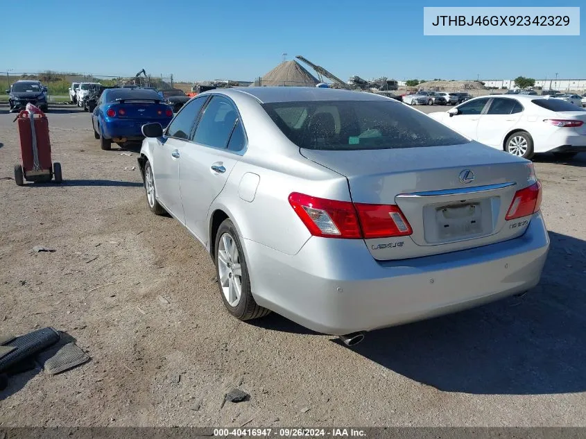 2009 Lexus Es 350 VIN: JTHBJ46GX92342329 Lot: 40416947