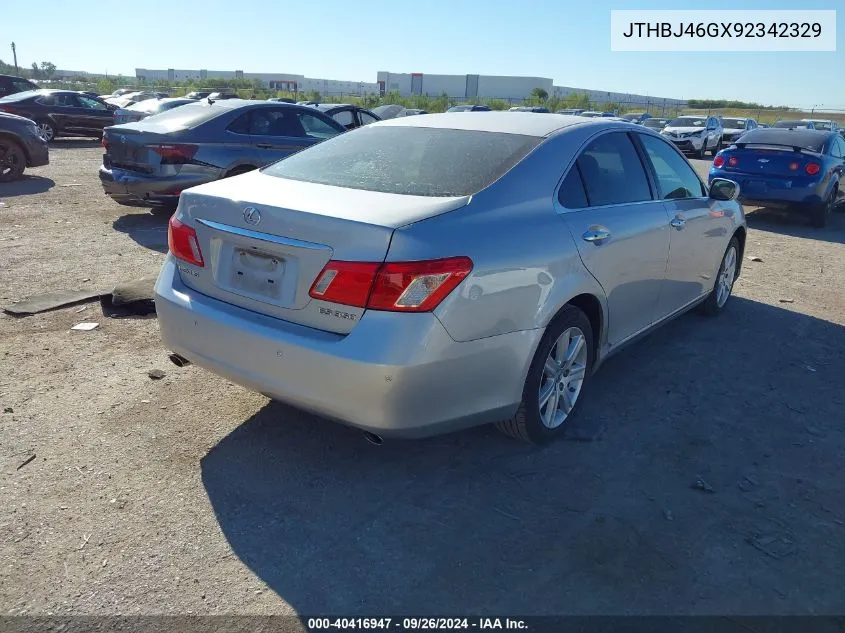 2009 Lexus Es 350 VIN: JTHBJ46GX92342329 Lot: 40416947