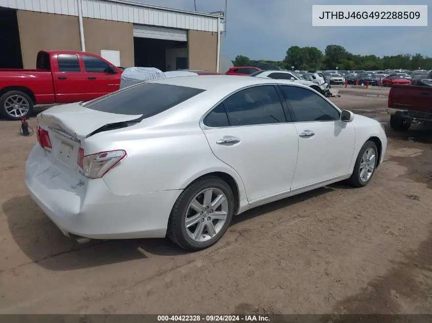 2009 Lexus Es 350 VIN: JTHBJ46G492288509 Lot: 40422328